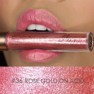 Metallic Liquid Lipstick #36 Rose Gold on Acid