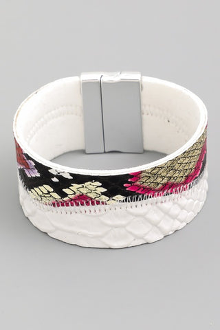 Magnetic White multi bracelet