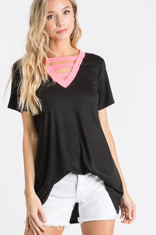 Strappy Top Tee