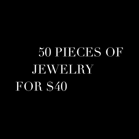 50 PIECES OF JEWELRY FOR $15